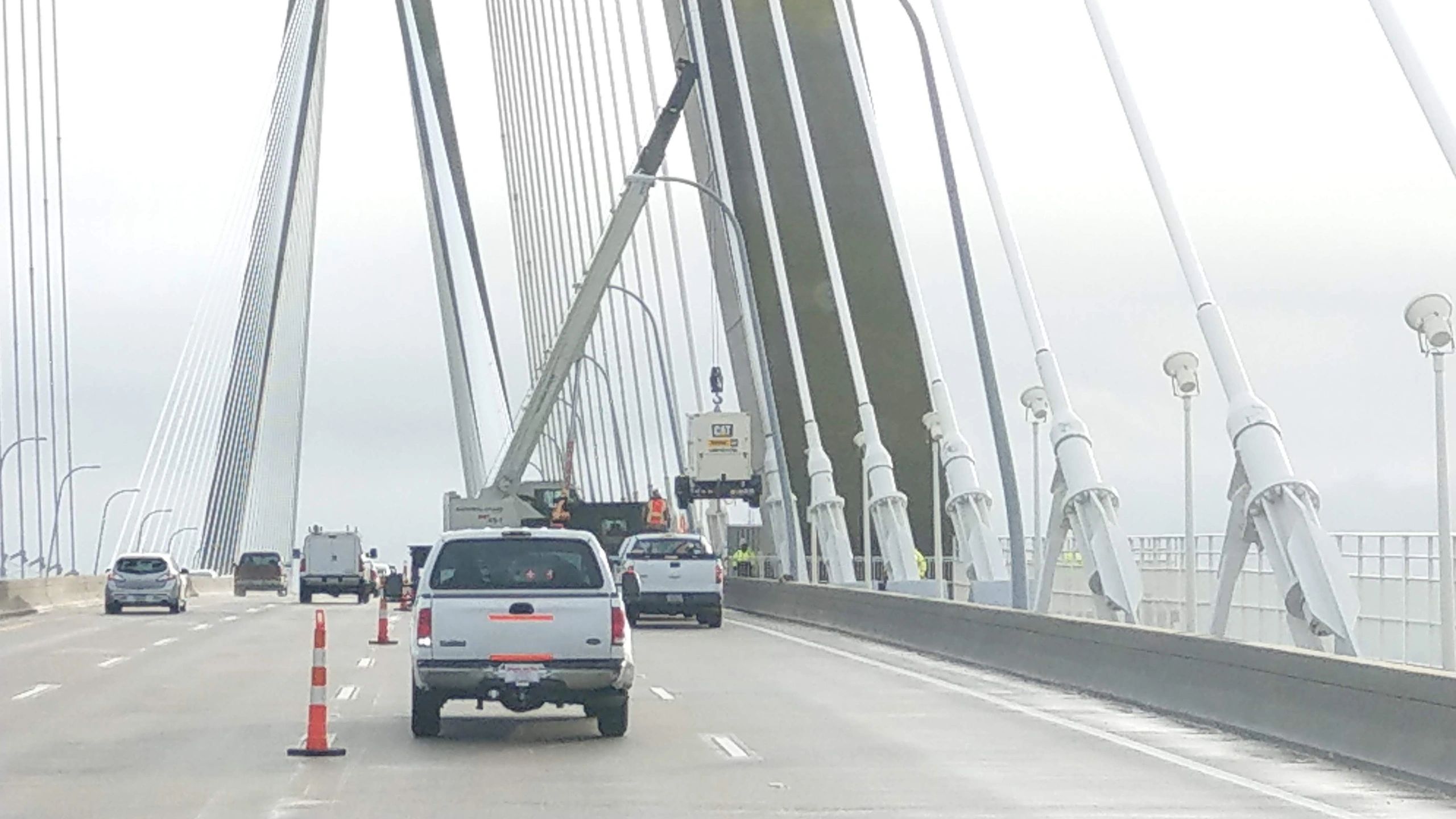 Work zone on interstate