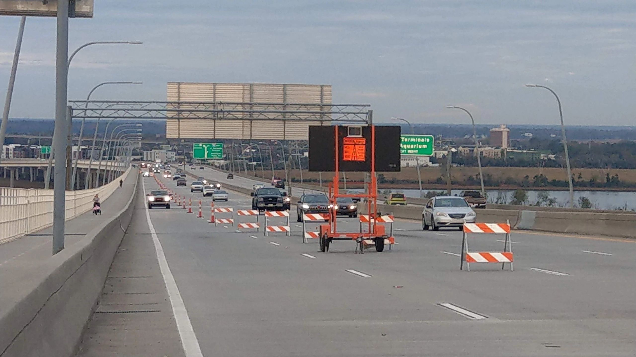 Traffic control flagging operation